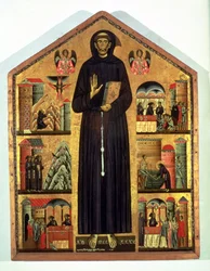 São Francisco de Assis (cerca de 1182-1226) com cenas da sua vida, 1235